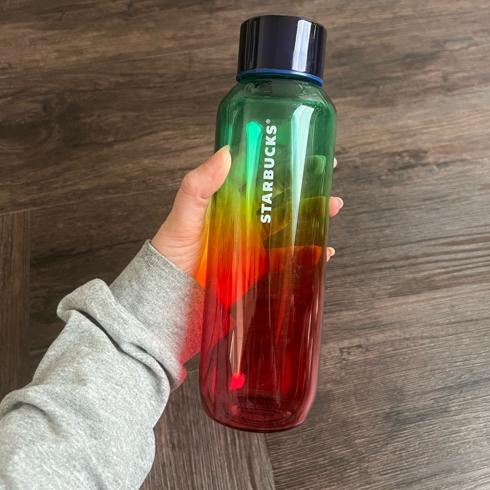 Starbucks Rainbow Water Bottle Hand Wash Only